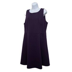 NEW Jade Melody Tam Midi Dress Womens XL Purple Open Back Fit & Flare